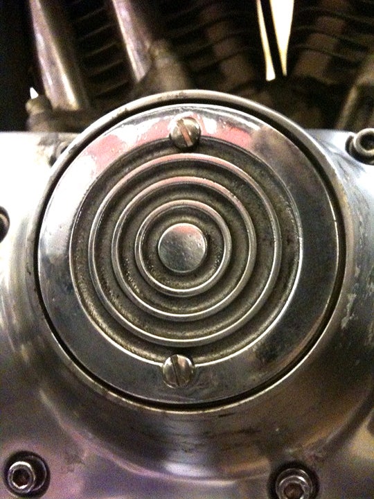Image of Old Gold "Bullseye" ignition covers