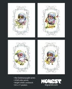 Image of Owlstranaught set of 4 Prints