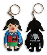 Image of CUPCO BOMBER GIRL KEYRING