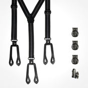 Image of taylor black grey suspenders hosenträger