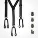 Image of taylor black grey suspenders hosenträger