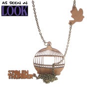 Image of Birdcage Necklace in Wood