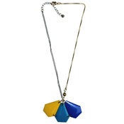 Image of Bright geo fan necklace