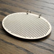 Image of Wooden Cross Stitch Pendant : Horizontal Oval
