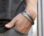 Image of <b>Theodora Gabrielli</b> _________<br>Bracelet 'Tresse'<br>Argenté / <i>Silver-plated</i><br>