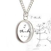 Image of I Think - Charles Darwin bicentenary Necklace