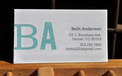Image of Letterpress Workshop » 2-color Business/Calling Cards