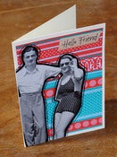 Image of Hello Friend! handmade greeting card