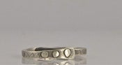 Image of 2mm 3 rivet leaf ring