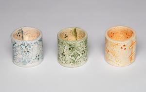 Image of impressed tealight holders