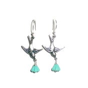 Image of Vintage Bluebird Earrings