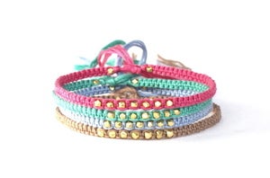 Image of Gold Stepping Stone Friendship Bracelet