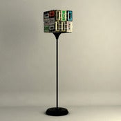 Image of CASSETTE TAPES FLOOR LAMP