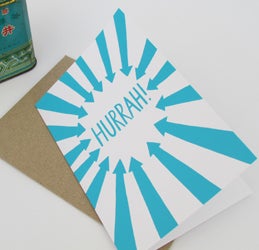 Image of 'Hurrah!' card