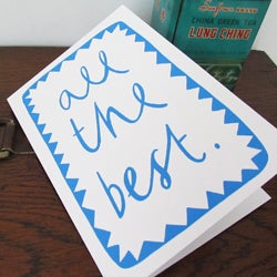 Image of 'All the Best' card