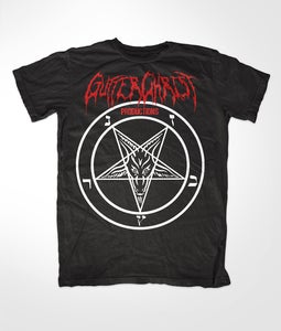 Image of GUTTER CHRIST PENTAGRAM T SHIRT
