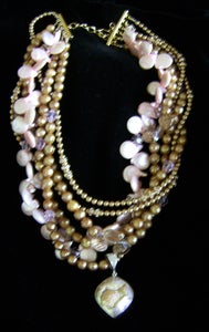 Image of Pink Gold Druzy Diva