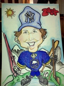 Image of COLOR CARICATURES FROM PHOTOS- Single (Sent to your home) POSTER SIZE