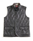 Image of Leather Collared Vest