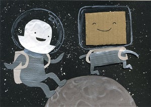 Image of Colin and Pauline in Space