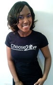 Image of NEW Fitted iChoose2live Womens T-shirt (Black)