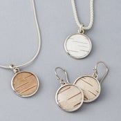 Image of Birch Bark Pendants & Earrings
