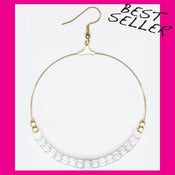 Image of CRYSTAL ICE SWAROVSKI HOOP