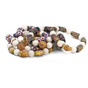 Image of Becca Beaded Bracelets-White