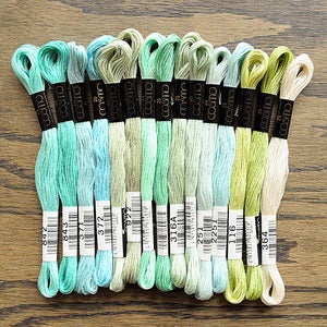 Image of Cosmo Embroidery Floss Palette : Atlantic