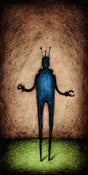 Image of "Horizon RobotC 2 Blue/Sand" <br> Size: 12x6" <br> 2nd photo shows size