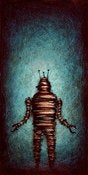 Image of "Solo RobotC 1 Blue" <br> Size: 12x6" <br> 2nd photo shows size