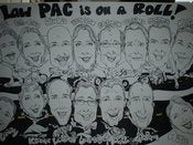 Image of CARICATURES FROM PHOTOS- Groups (Sent to your home) POSTER SIZE