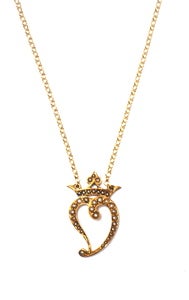 Image of Victorian heart necklace