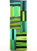 Image of 38 Lines and Angles in Lime, Teal and Aqua