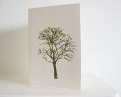 Image of Tree card - white