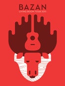 Image of Bazan: 2011 Living Room Tour Poster RED 18x24" - LIMITED EDITION