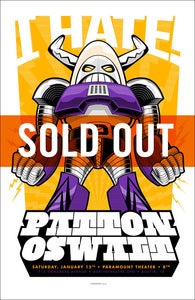Image of Patton Oswalt "I HATE" Poster