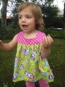Image of Reversible sleeveless smocky top pattern and tutorial 18m/2T/3T/4T