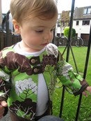 Image of Reversible matinee jacket pattern and tutorial 18m/2T/3T/4T