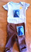 Image of Wave onesie with patch and pants