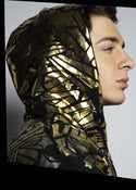 Image of SHOOTING STAR HOODIE - BLACK/GOLD