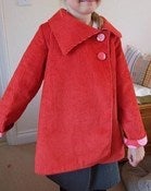 Image of Asymmetrical reversible jacket tutorial and pattern 5Y/6Y/7Y/8Y