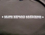 Image of Death Before Obedience T-Shirt