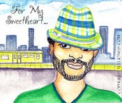 Image of "For My Sweetheart" Male card $3.00
