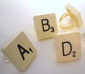 Image of VINTAGE SCRABBLE TILE RING