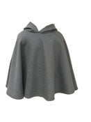 Image of Gray Sweatshirt Fleece Poncho