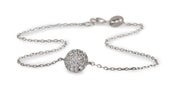 Image of Kara Ackerman <i> Audrey <i/> 14k White Gold and Diamond Disc Bracelet