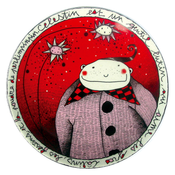 Image of Fun Porcelain Plate "Célestin" by Mlle Héloïse