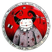 Image of Fun Porcelain Plate "Marinette" by Mlle Héloïse
