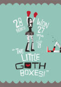 Image of Little Goth Boxes A3 ltd print